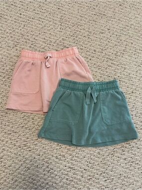 Cat & Jack Knit Pull-On Skorts - Pink & Sage